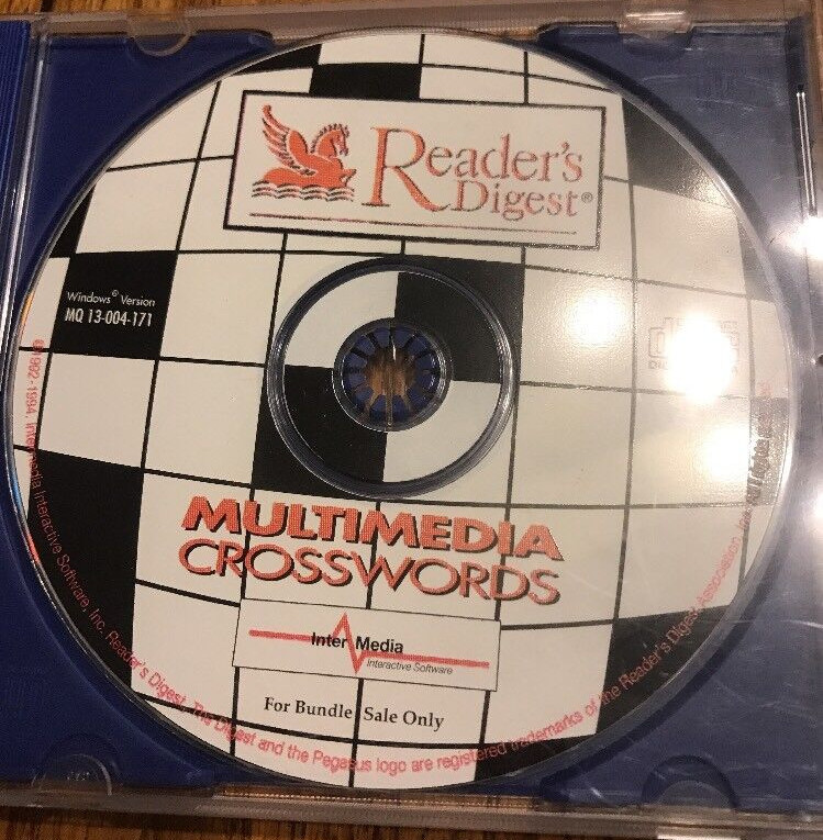 Reader’s Digest Multimédia Cross Words PC CD Rom SHIPS N 24h
