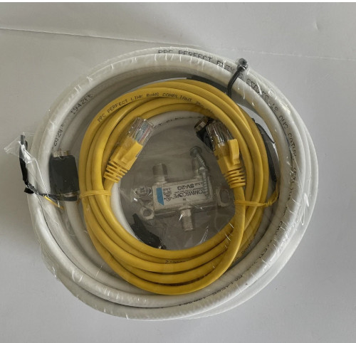 PPC HSD Kit 12ft Coax Jumper 606211-PPC New white cat cable 7 ft