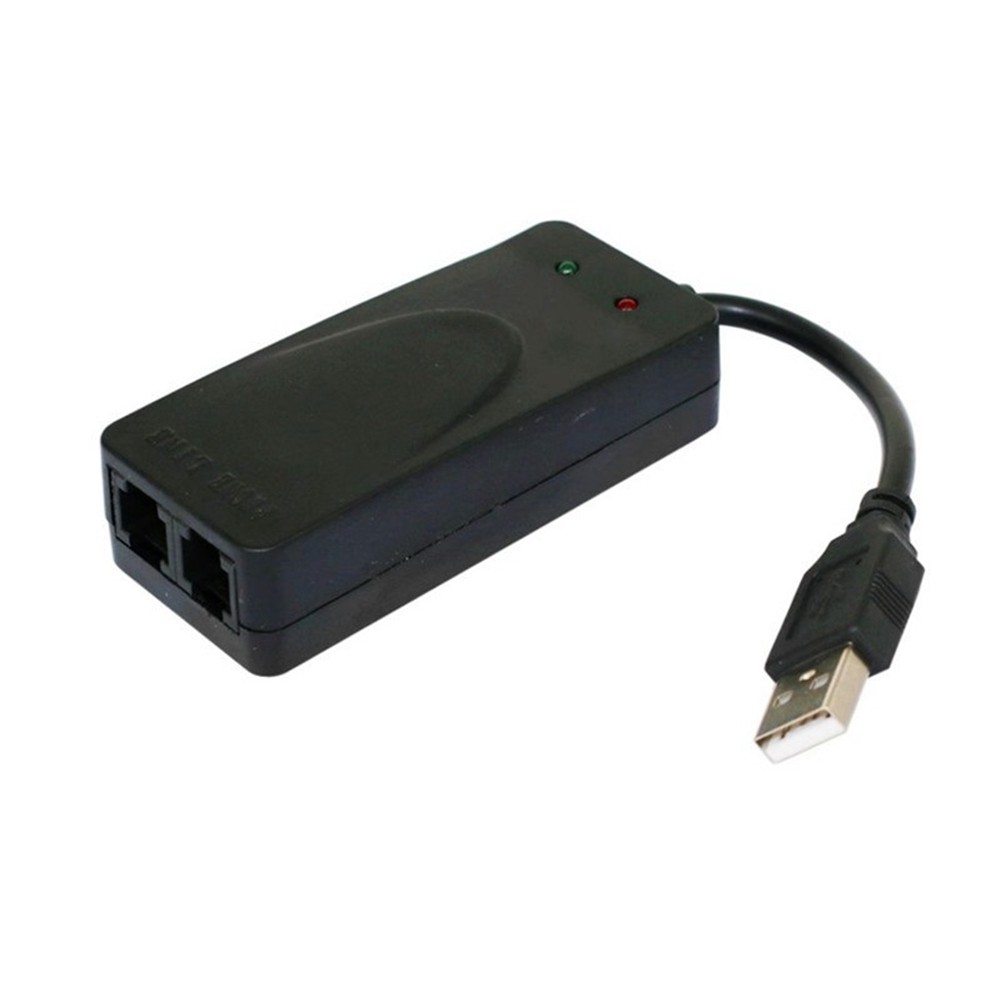 USB Fax Modem Dual Port USB2.0 56K V.92 V.90 External Modem Driver for Win3613