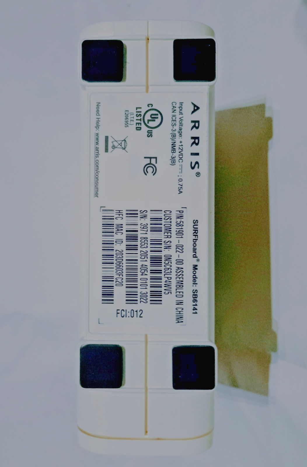 ARRIS Surfboard SB6141