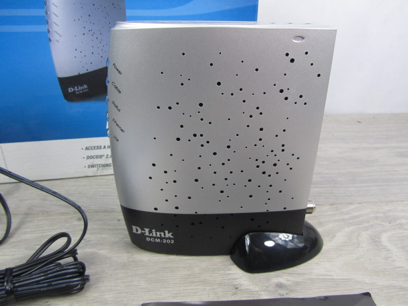 D-Link DCM-202 (WMM83060) 43 Mbps Broadband Cable Modem NEW