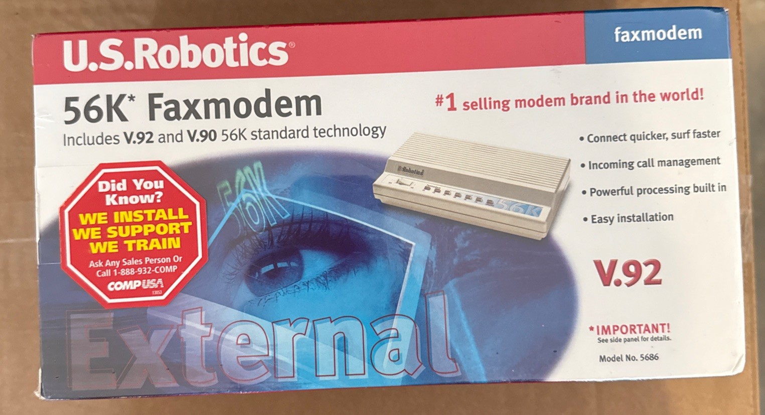 U.S. ROBOTICS 56K FAXMODEM USR5686D