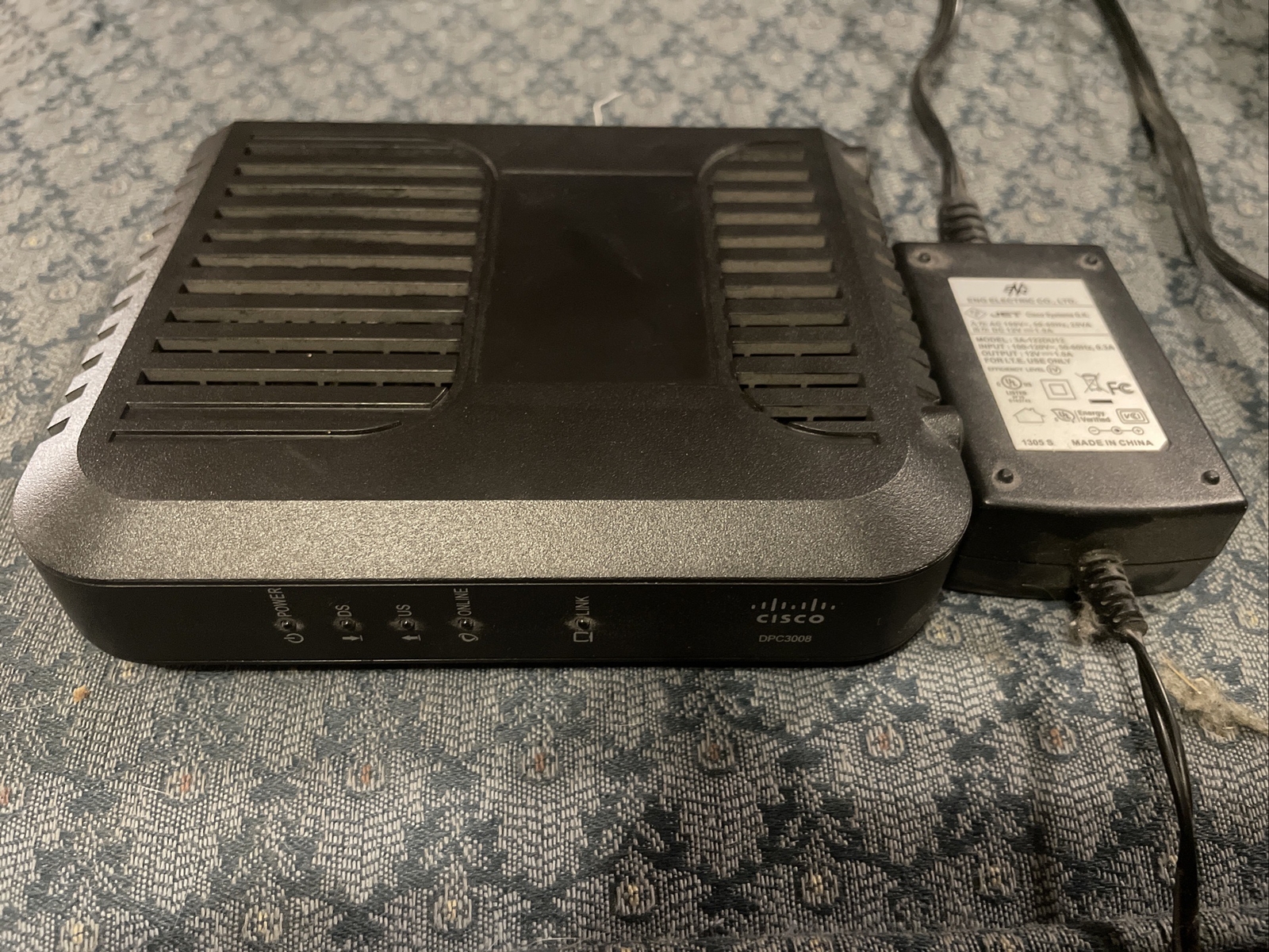 Cisco Model DPC3008 DOCSIS 3.0 Cable Modem With Power Supply