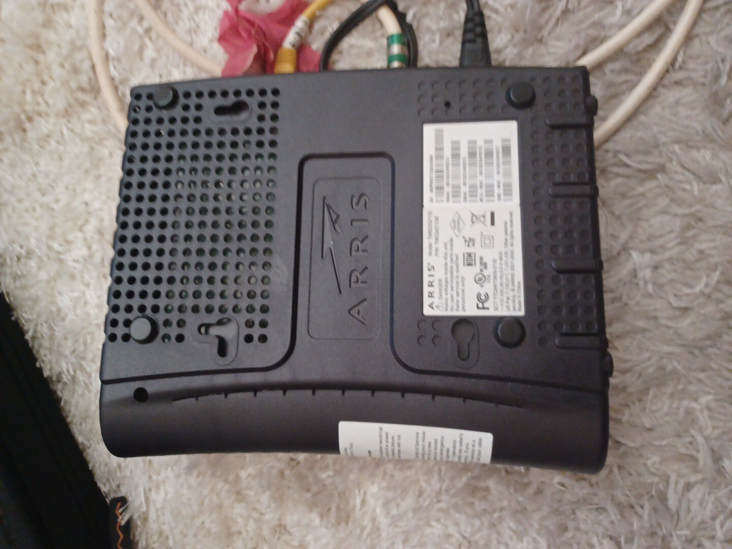 ARRIS TM604G Cable Touchstone Telephony Modem + Cords – Model TM602G|115