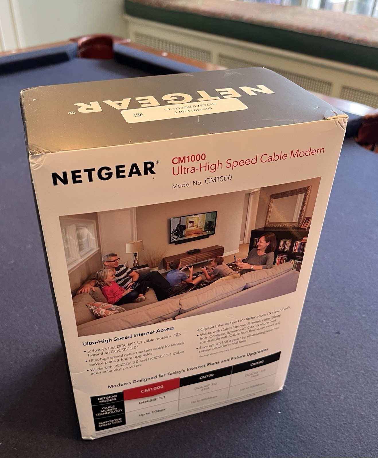 NETGEAR CM1000 Wired-Ethernet (RJ-45) Cable – CM1000100NAS (Black)