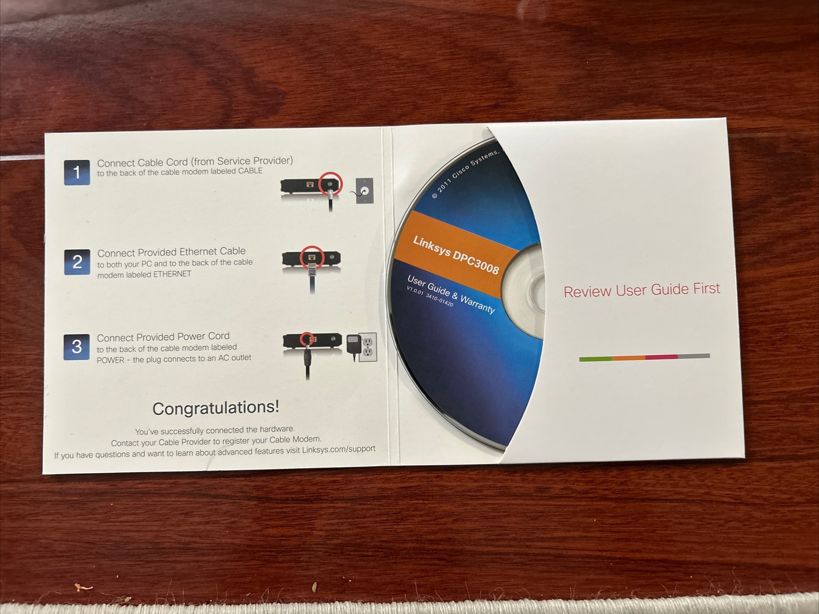 Linksys DOCSIS (DPC3008-CC) 348.16 Mbps