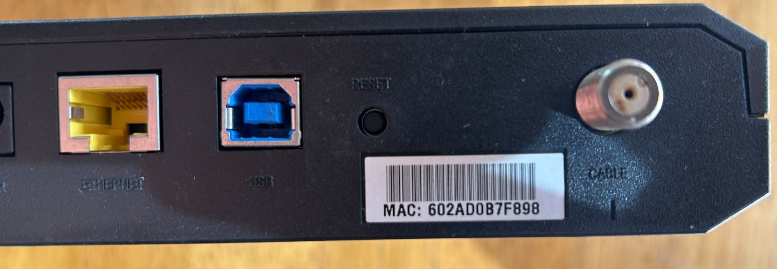 Cisco DPC3010 DOCSIS 3.0 Cable Modem Black Ethernet Coaxial MPN 4037053