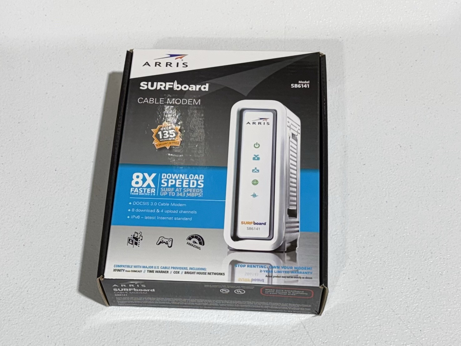 ARRIS Surfboard Cable Modem SB6141 DOCSIS 3.0 Cable Modem