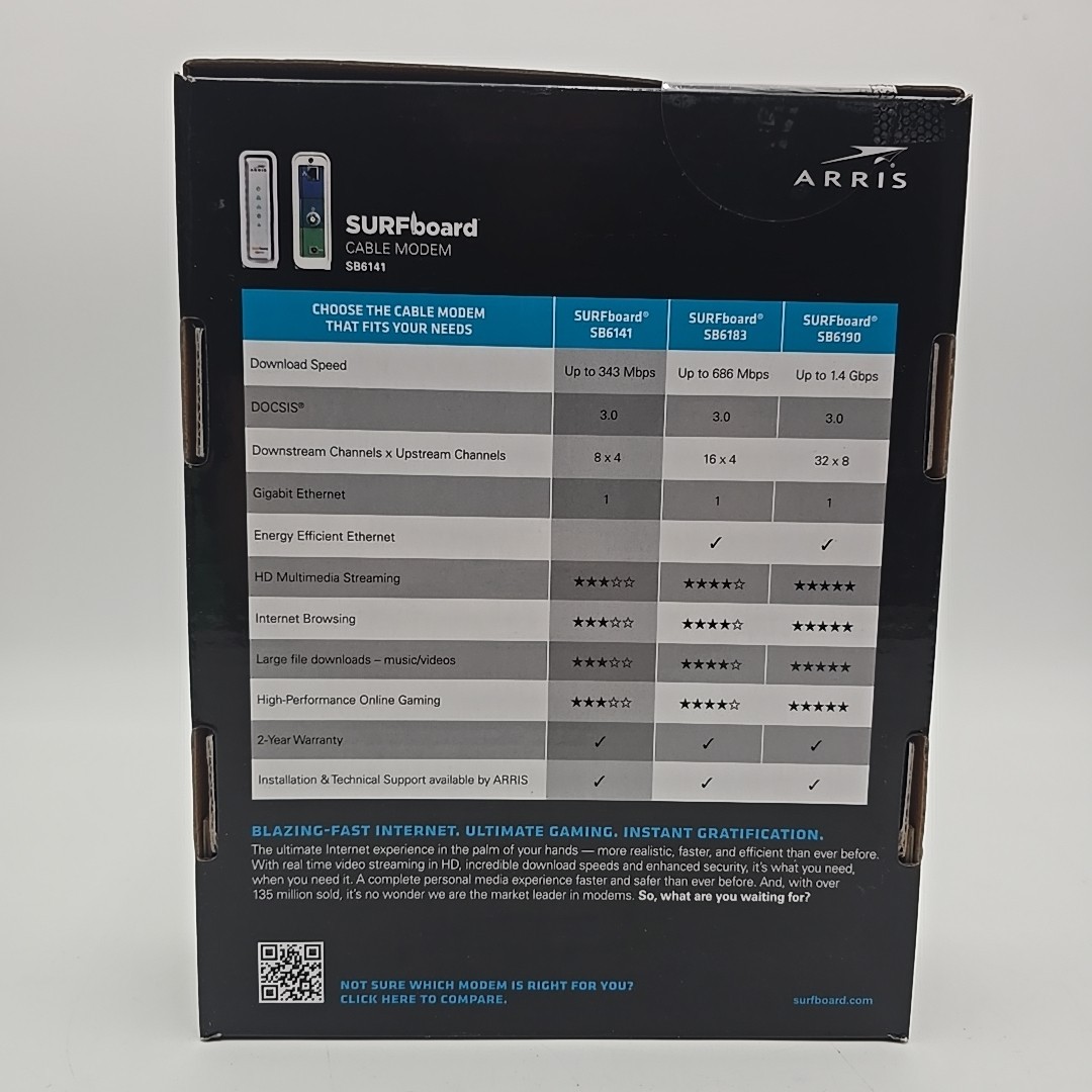 ARRIS SURFboard SB6141 Docsis 3.0 Cable Modem