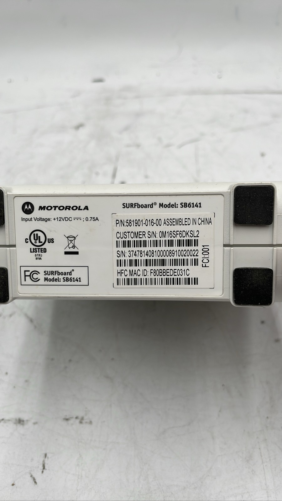 Motorola SB5101U & SB6141 Cable Modems DOCSIS Lot Of 2