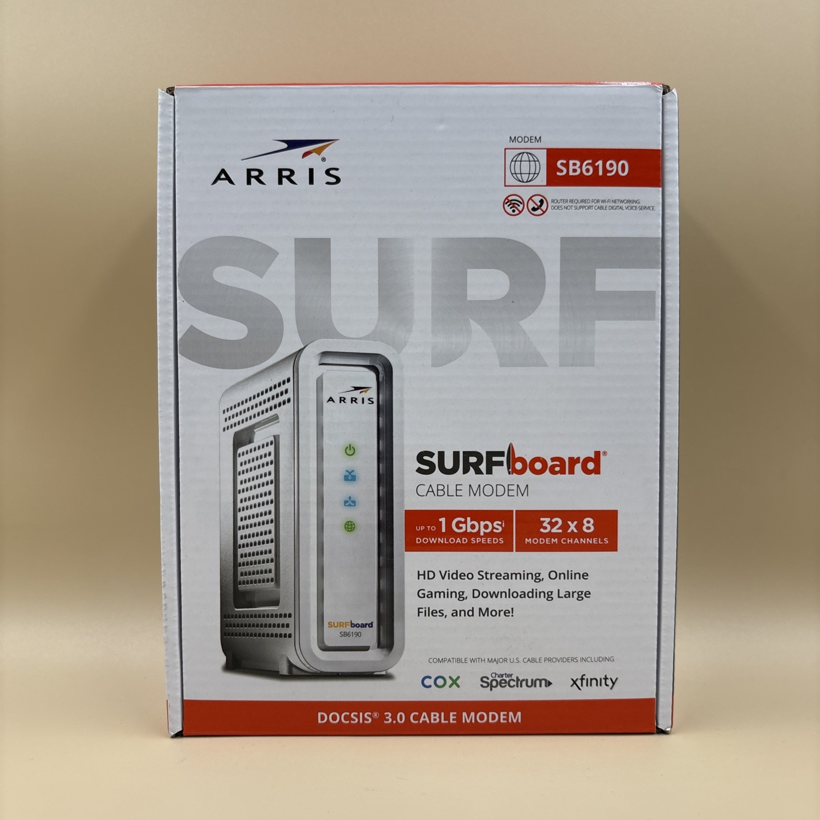 SURF BOARD Sb6190 Cable Modem NEW