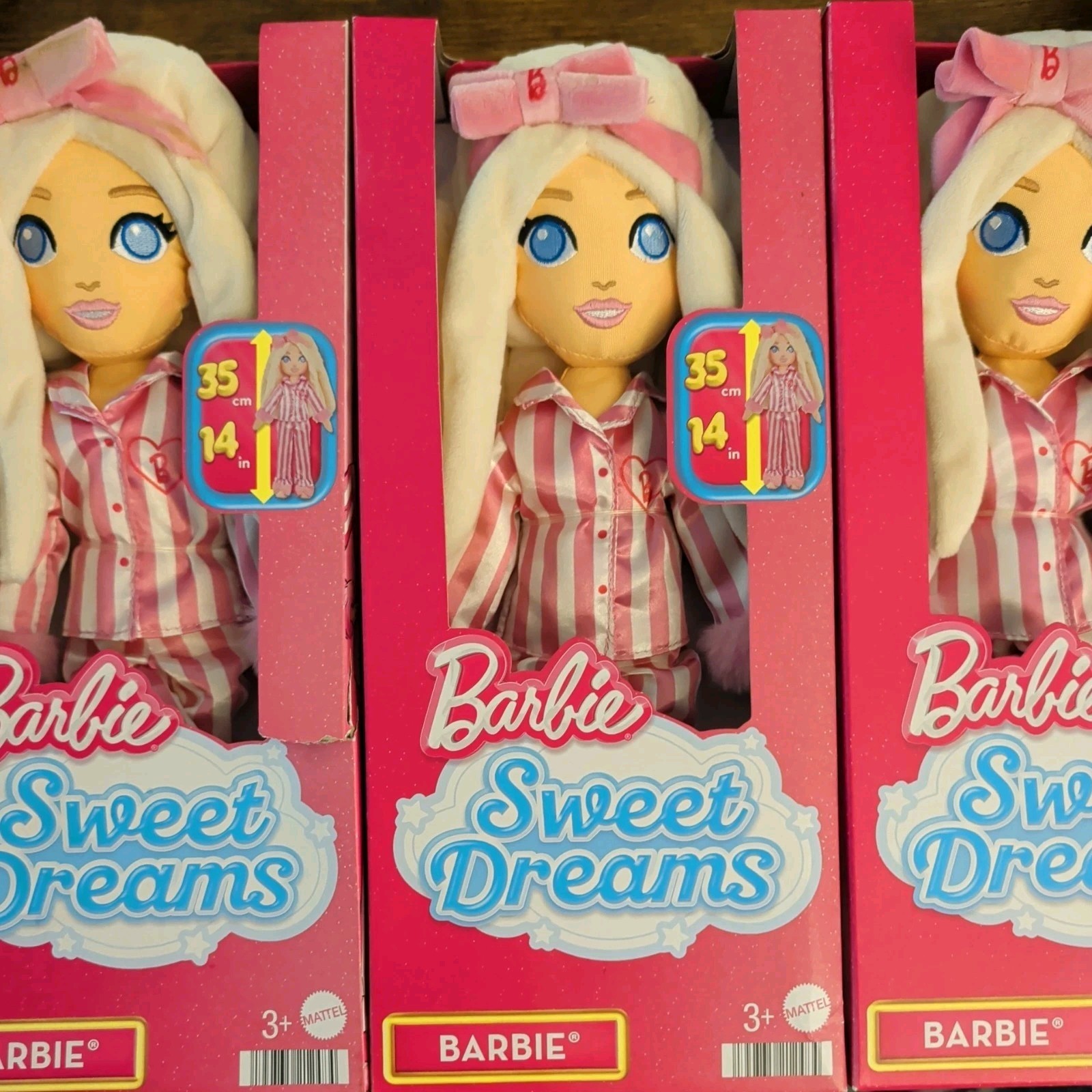 Barbie Sweet Dreams 13.5”Soft Plush Doll. 16.99 for each doll or OBO.