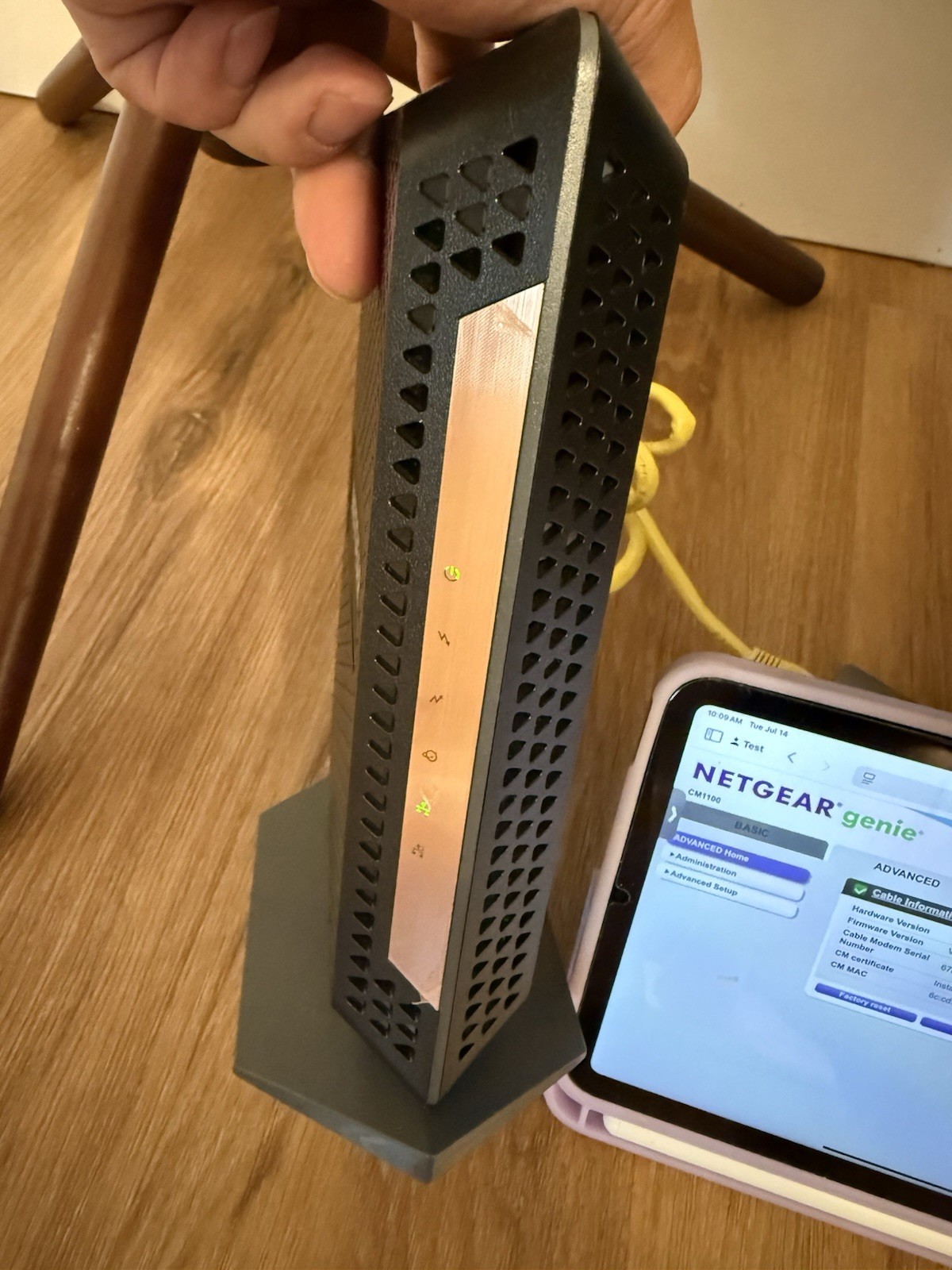 NETGEAR Nighthawk CM1100 Cable Modem DOCSIS 3.1 Gigabit Black Power Adapter 0D04