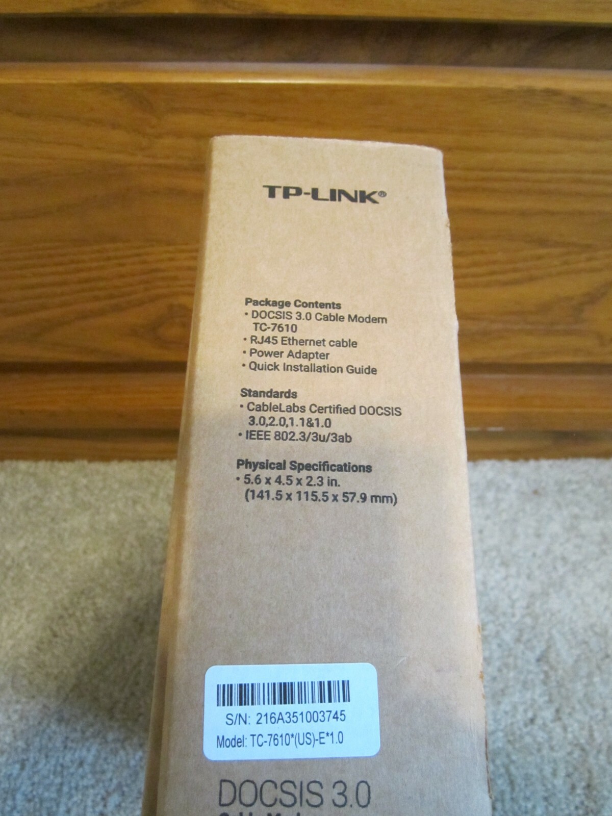 TP-LINK TC-7610 DOCSIS 3.0 Cable Modem