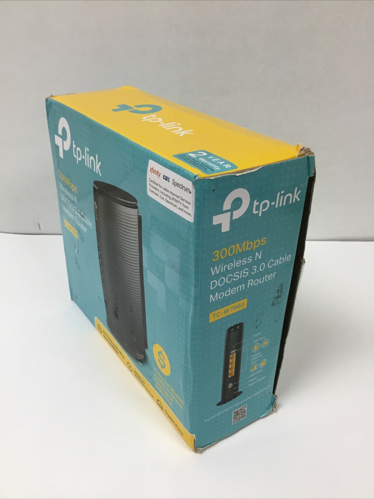 TP-Link TC-W7960 300Mbps Wireless Modem Router – Black