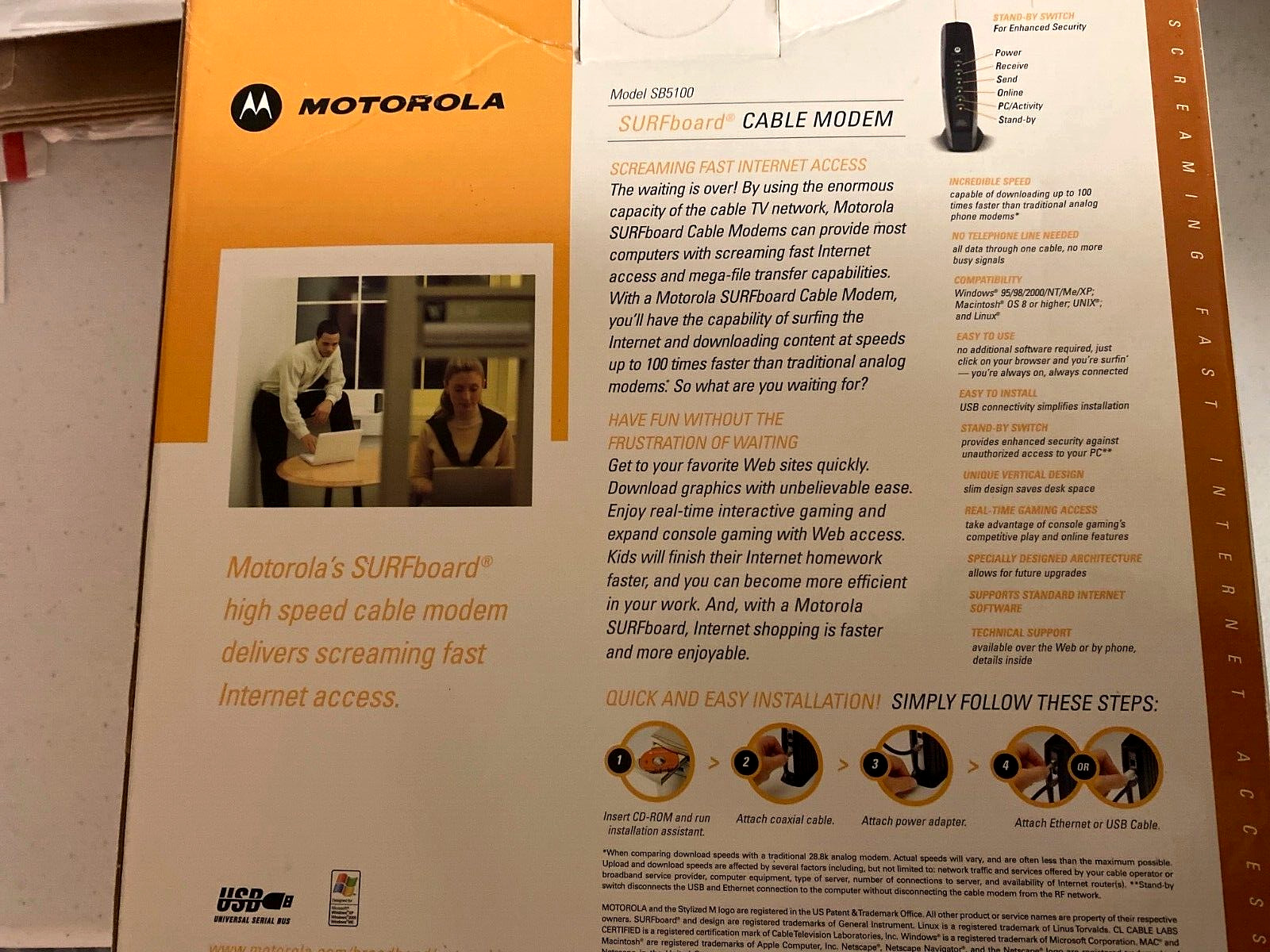 Motorola Model SB5100 SurfBoard Cable Modem