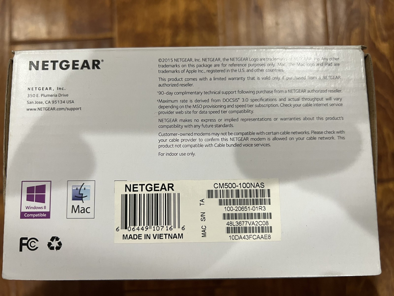 Netgear CM500V 16×4 DOCSIS 3.0 680Mbps High Speed Cable Modem