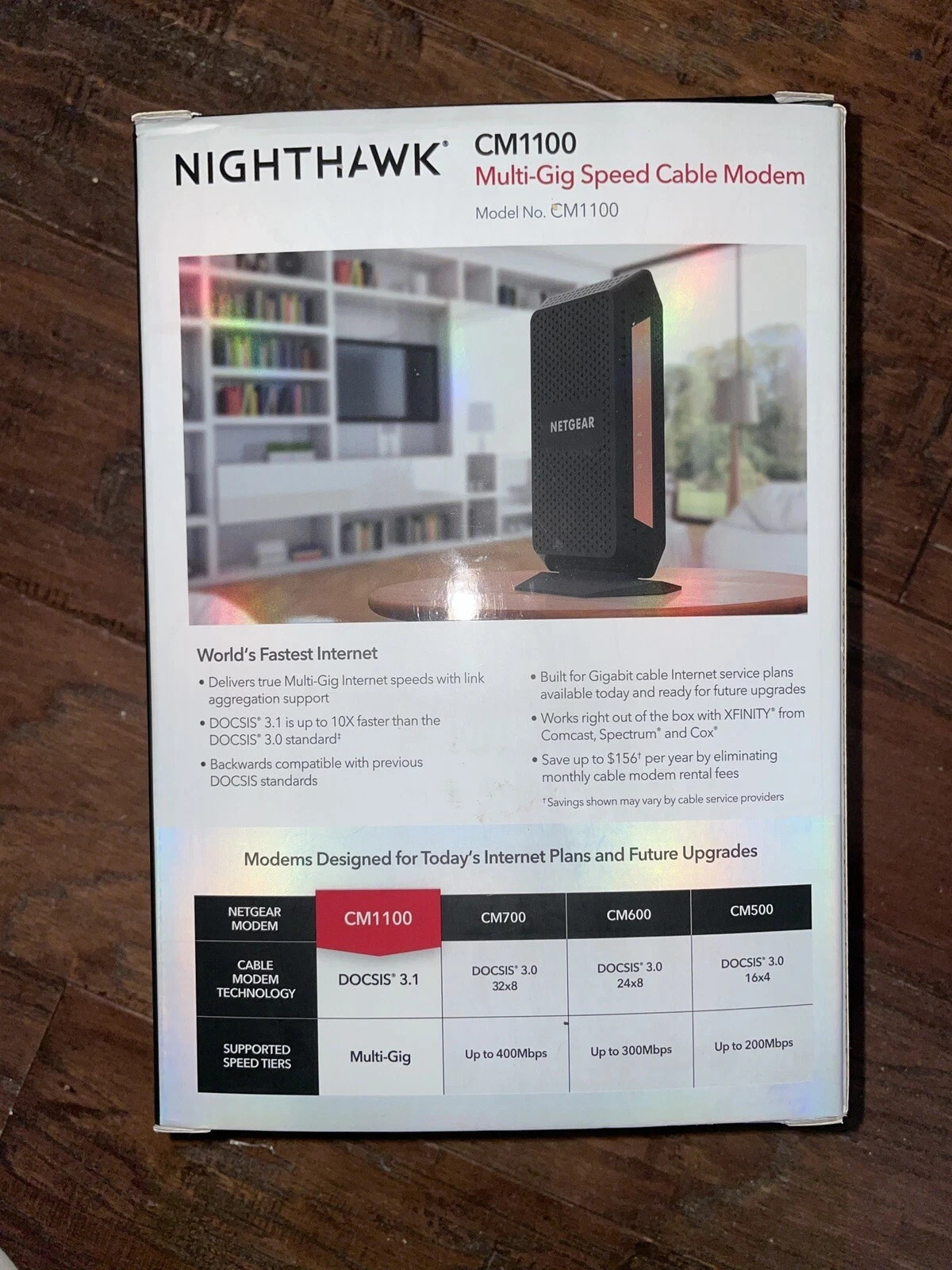 **NEW STILL SEALED IN PLASTIC – NETGEAR Nighthawk CM1100 Cable Modem**