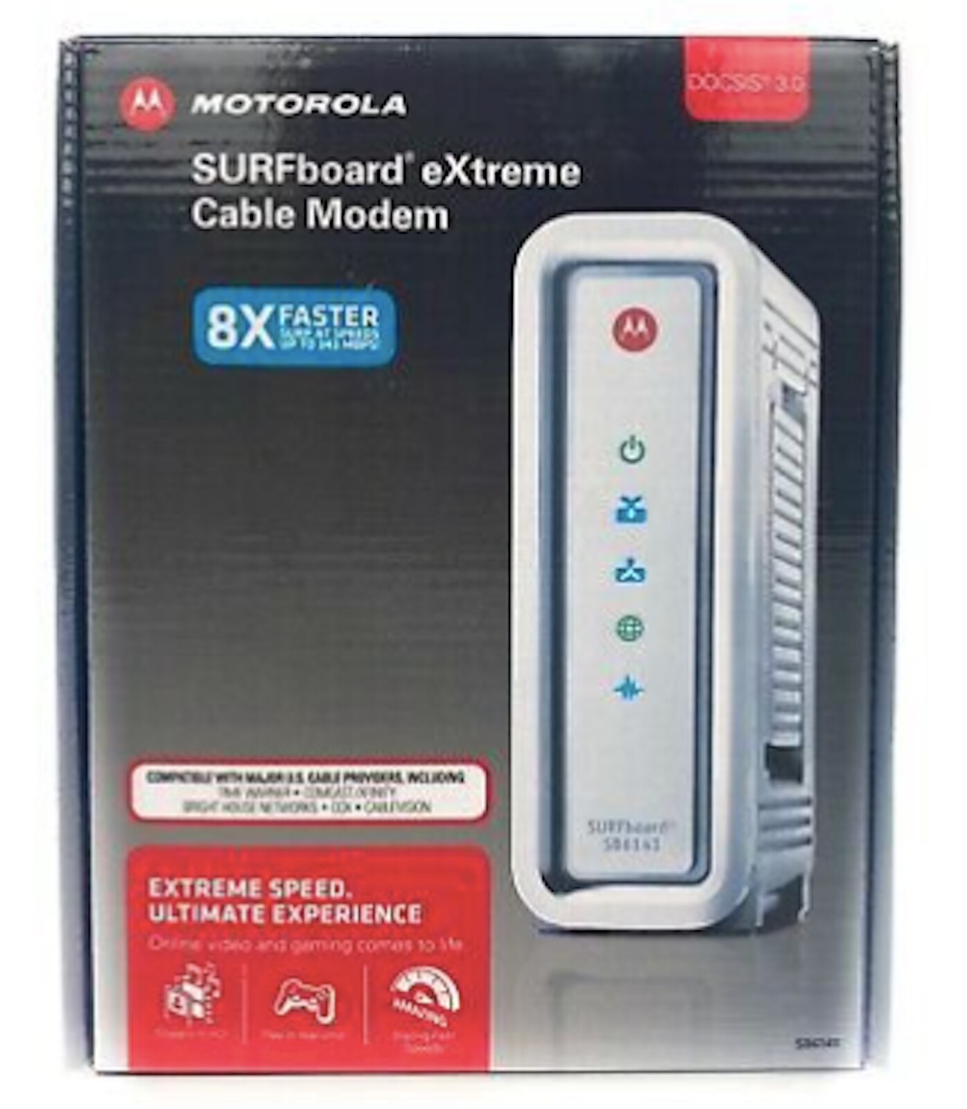 Motorola SURFboard SB6141 (581902-022-00) Extreme Cable Modem NIB 3.0 DOCSIS