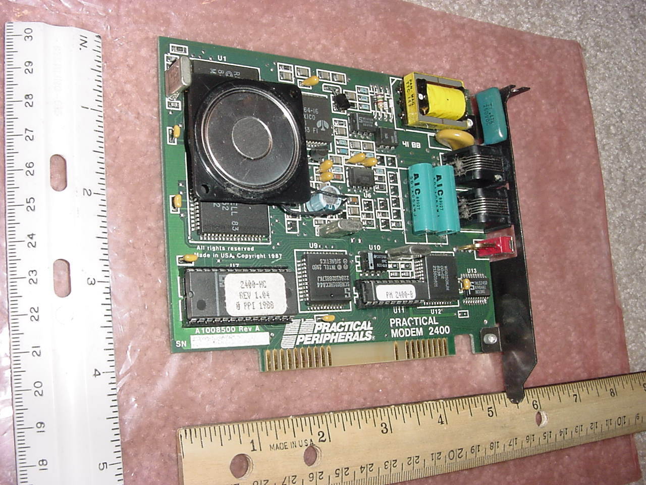 Practical Peripherals PM2400 Modem ISA 2400 BPS 8-Bit