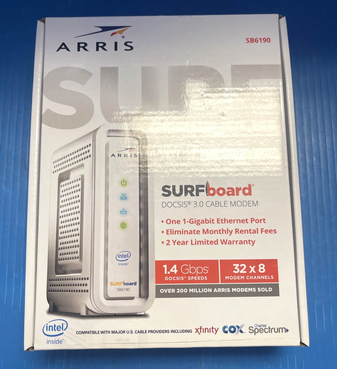 ARRIS SURFboard SB6190 DOCSIS 3.0 32 x 8 Gigabit Cable Modem