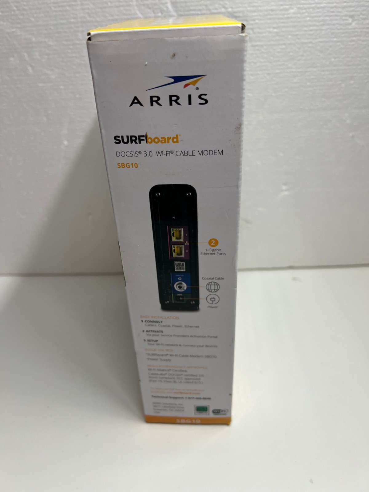Arris SURFboard SBG10 Wireless Router – Cable Modem 2-Port Switch – 1GbE – WiFi5