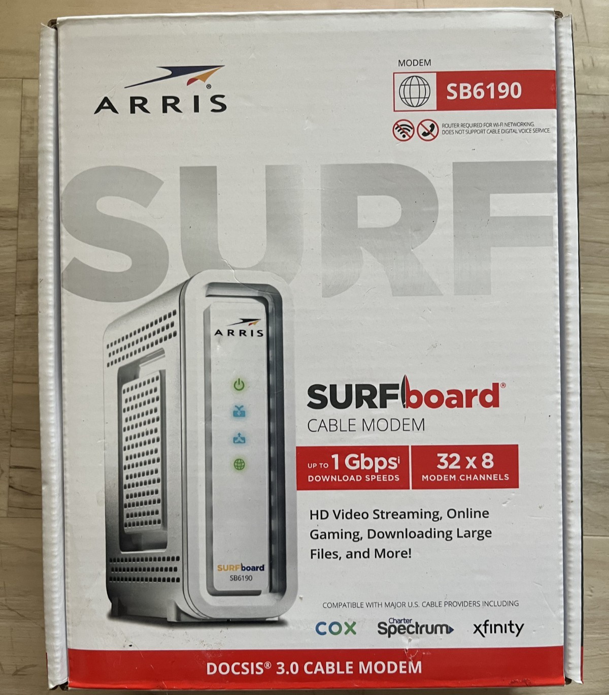 ARRIS SURFboard DOCSIS 3.0 Cable Modem – SB6190