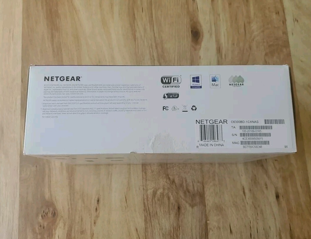 NETGEAR C6300BD-Cox DOCSIS 3.0 AC1900 Data Cable Gateway, Expanded Coverage and