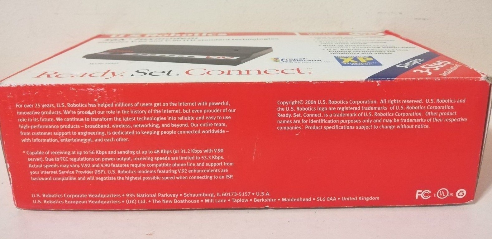 US Robotics USR5686E 56K External FaxModem w/ V.92 & V.90 Standard Technologies
