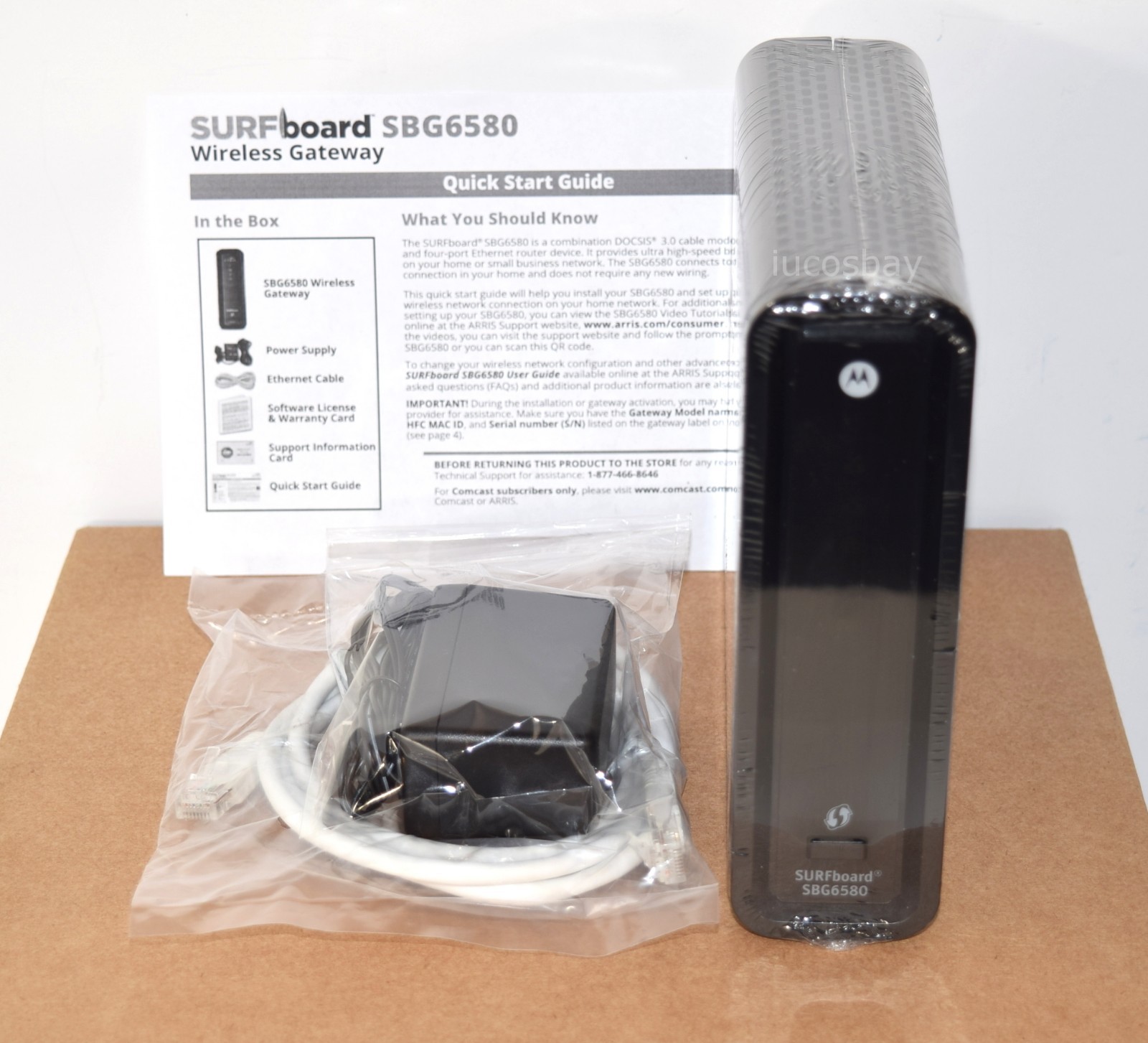 Motorola SBG6580 DOCSIS 3.0 Wireless Cable Modem Router Gateway Comcast Xfinity