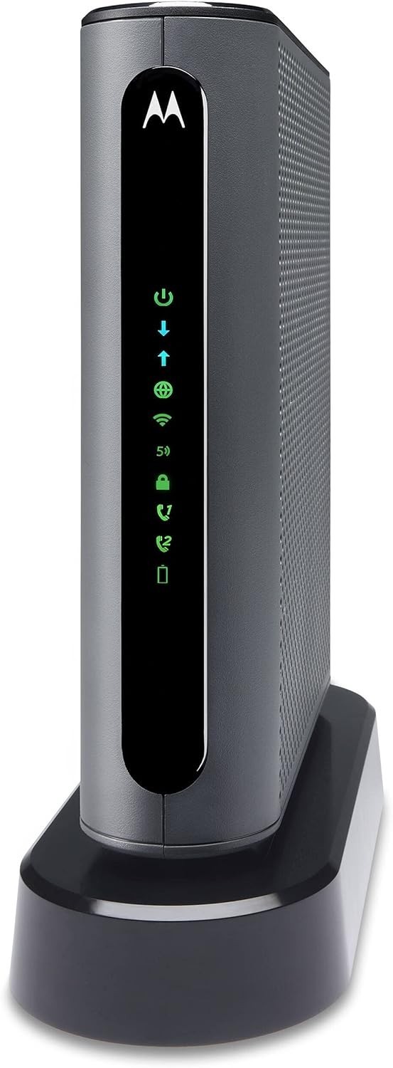 Motorola MT7711 24X8 Cable Modem and AC1900 Dual Band Wi-Fi Gigabit Router 2…