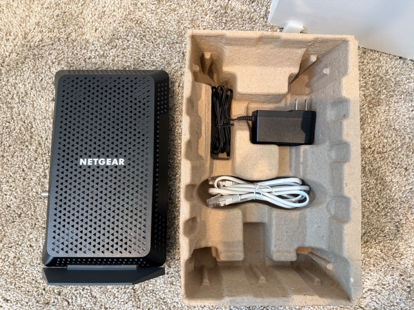 NETGEAR Nighthawk CM1200 DOCSIS 3.1 Multi-Gig Speed Cable Modem Ethernet Black