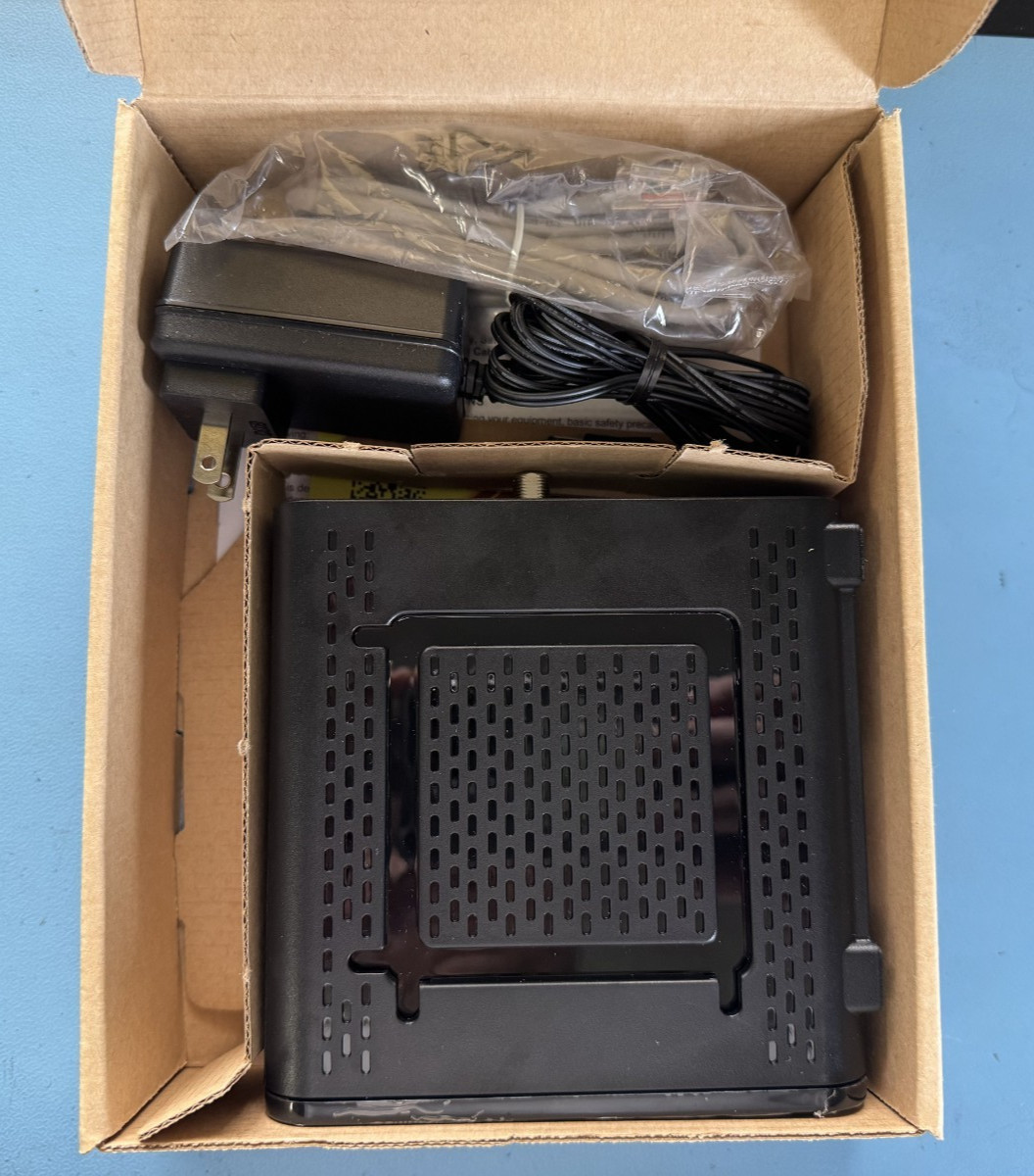 Refurbished Arris SURFboard SB6121 DOCSIS 3.0 Cable Modem – Black W/AC Adapter