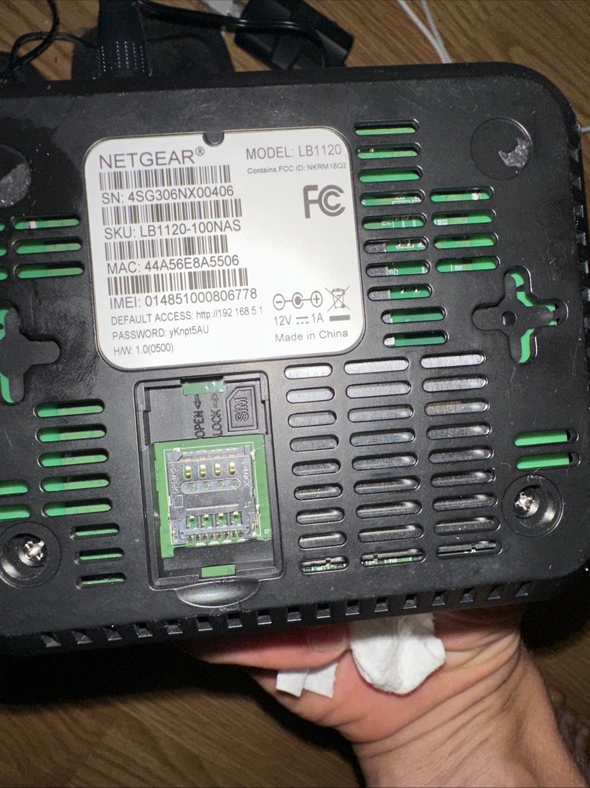 Netgear LB1120 4G Cell Backup