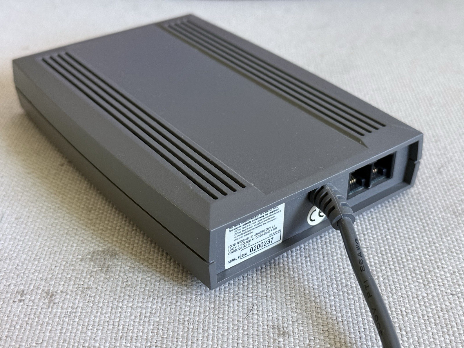 Supra Express 33.6 External Fax Modem – Mac ADB – SupraExpress336 – Diamond