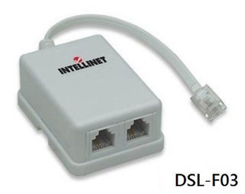 ADSL Modem Splitter Adapter, Intellinet 201124. DSL-F03