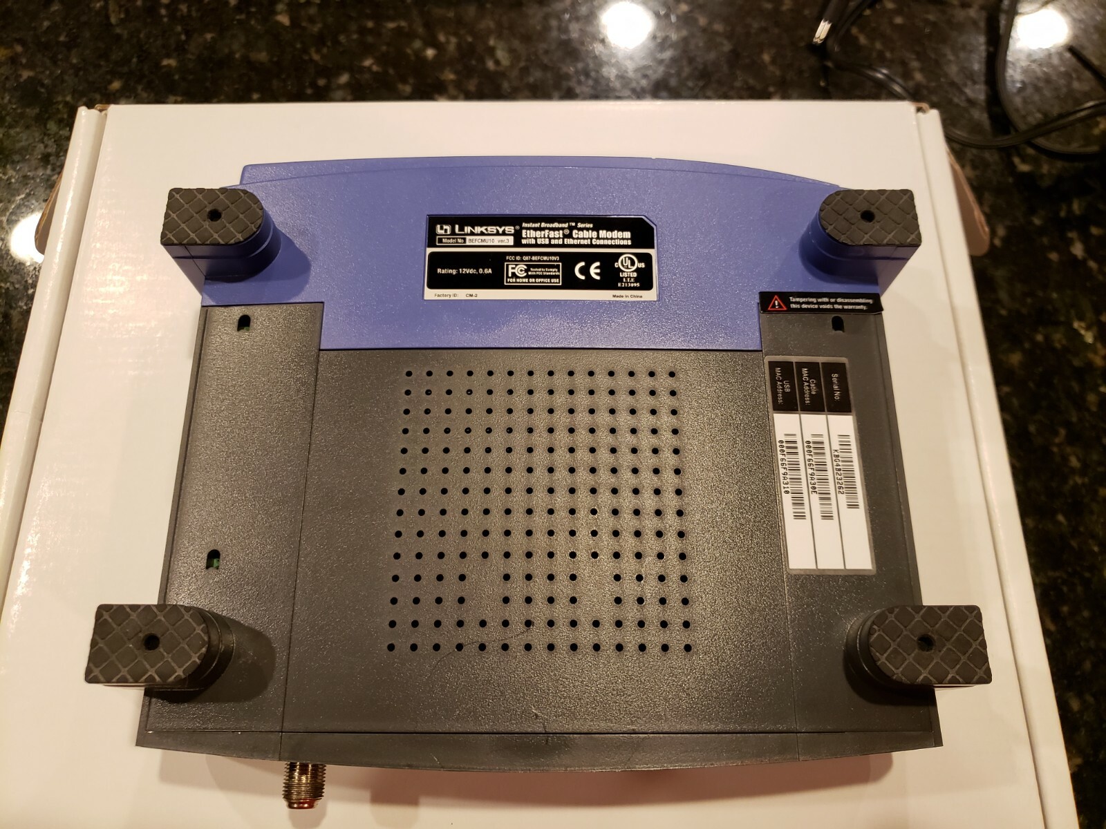 Cisco-Linksys BEFCMU10 Ethernet Cable Modem