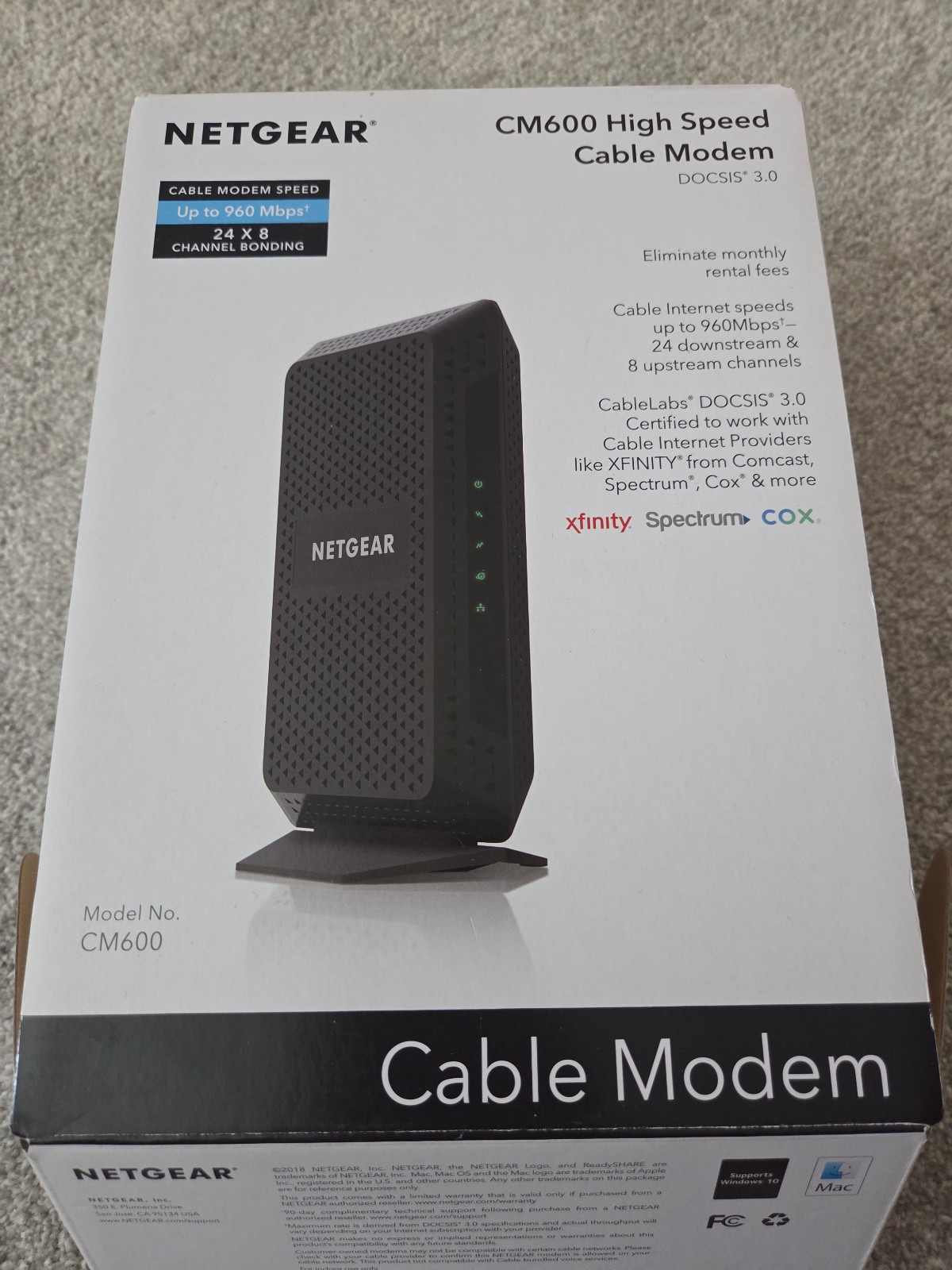 NetGear CM600 barely used