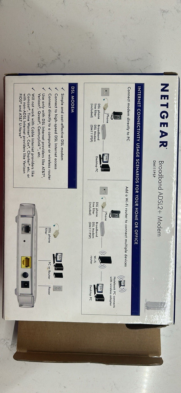 Netgear Briadband ADSL2+ Modem DM111P