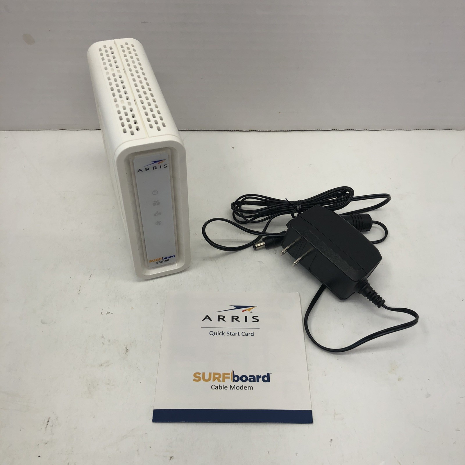 ARRIS SURFboard SB6190 DOCSIS 3.0 32 x 8 Gigabit Cable Modem White Open Box