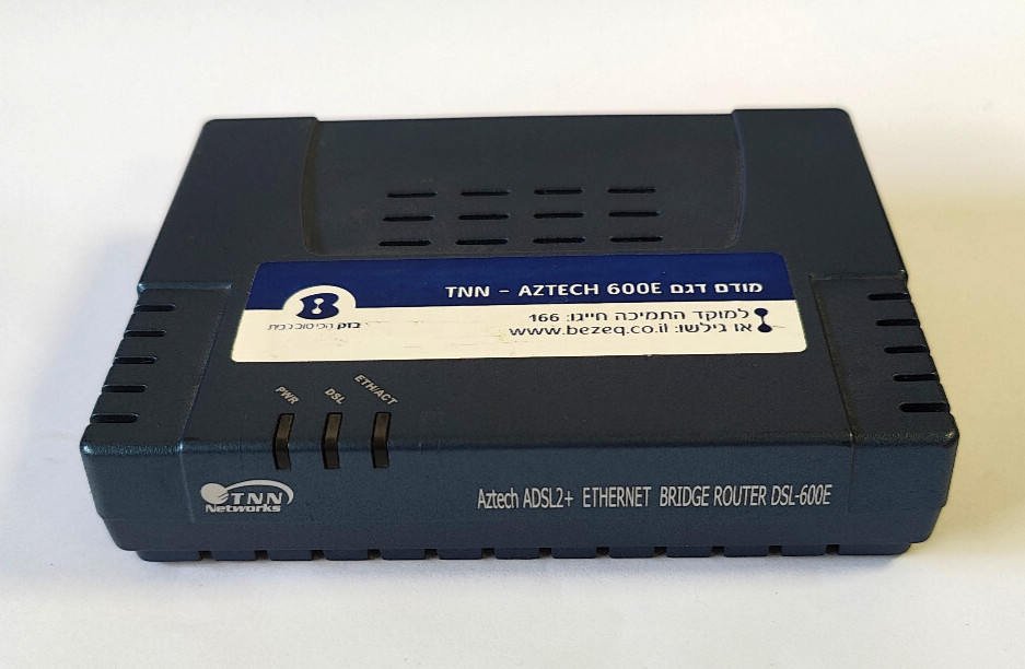 TNN Aztech ADSL2+ Ethernet Bridge Router DSL-600E