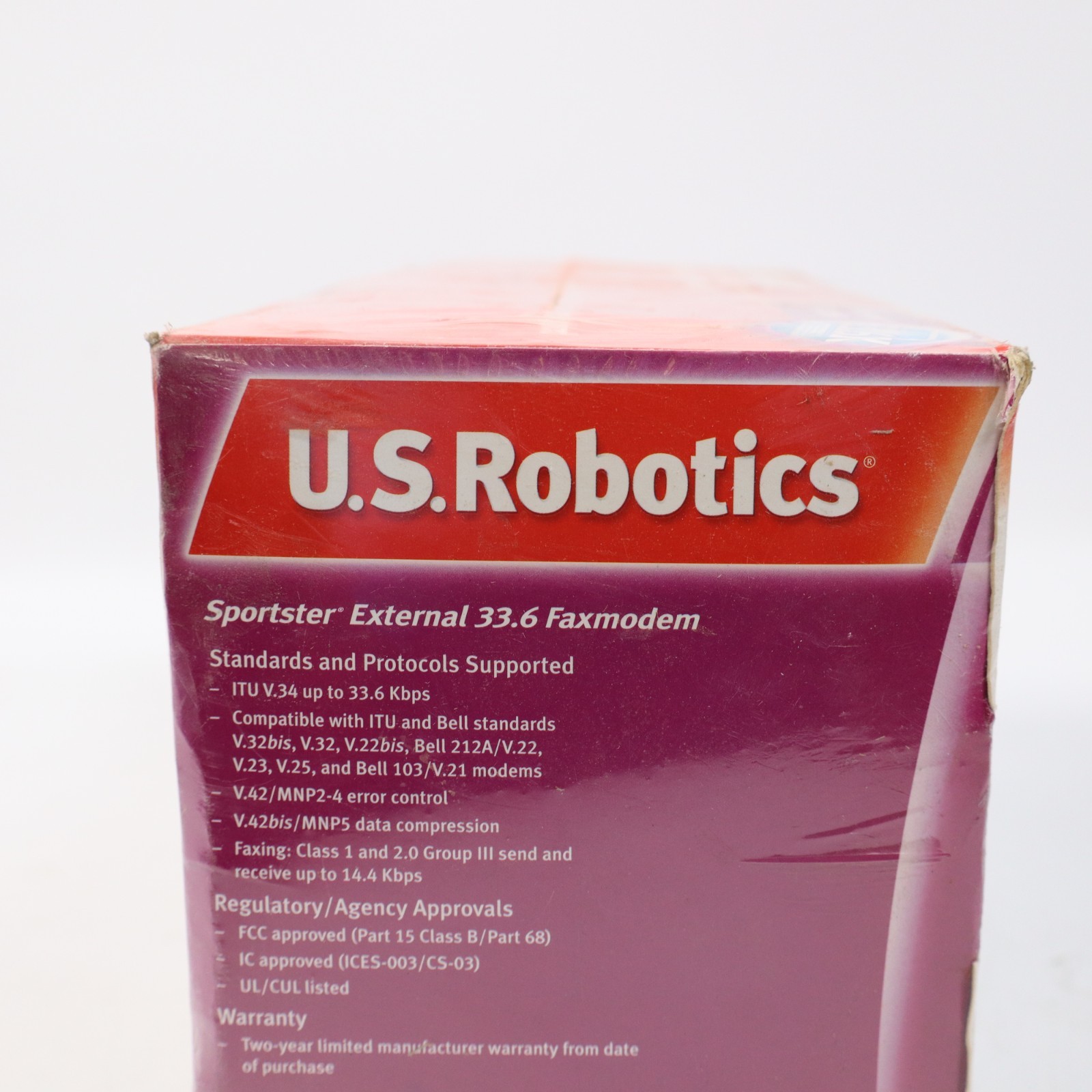 US Robotics Sportster 33.6 Fax Modem Model 0839 Vintage SEALED OLD STOCK