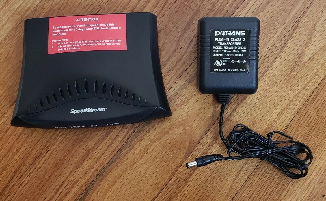 Efficient Networks SpeedStream 5100 Modem 060-E141-A01 w/ Power Adapter