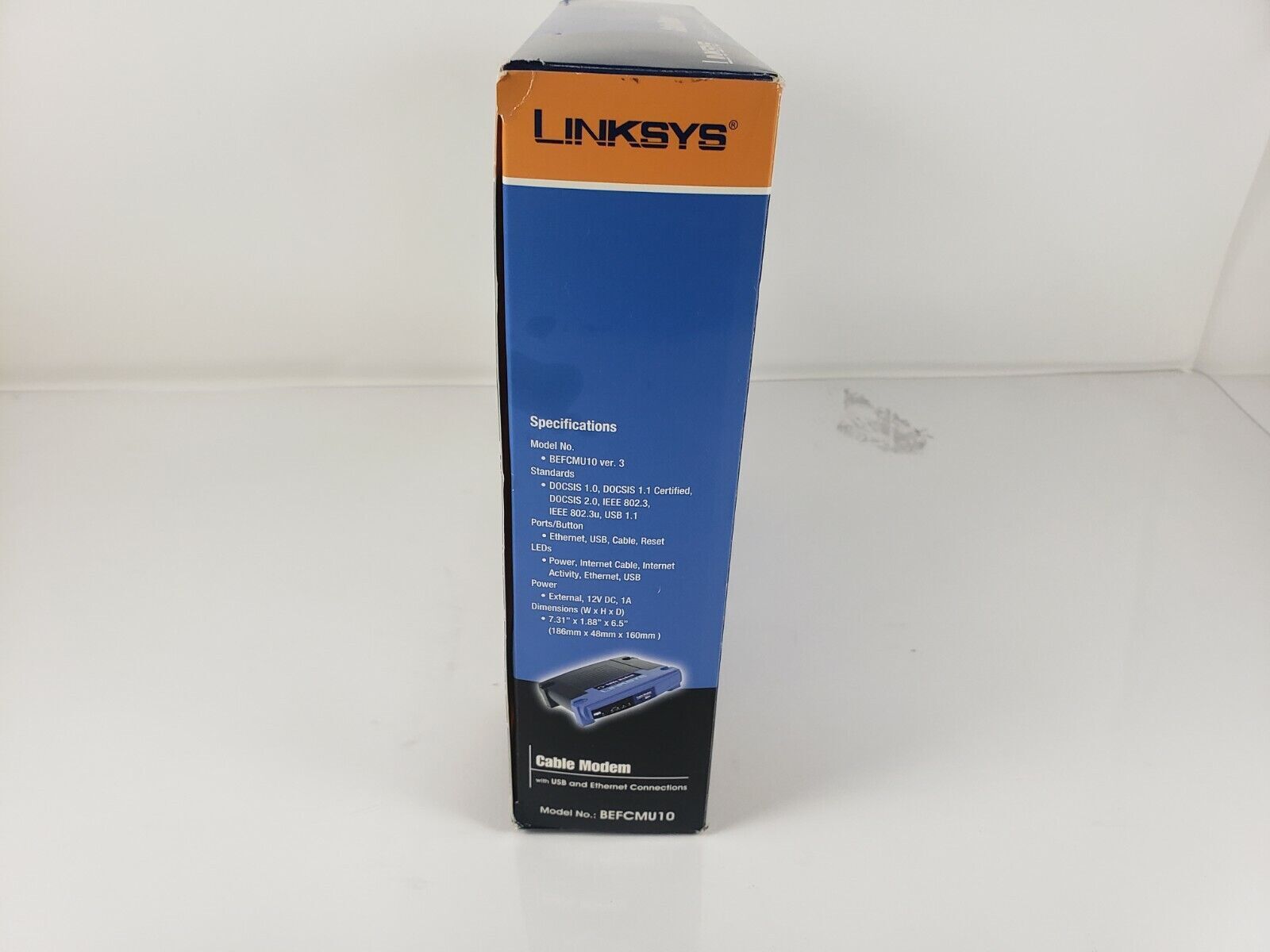 Linksys BEFCMU10 Ver.3 Cable Modem w/ USB & Ethernet Connections 42.88 Mbps