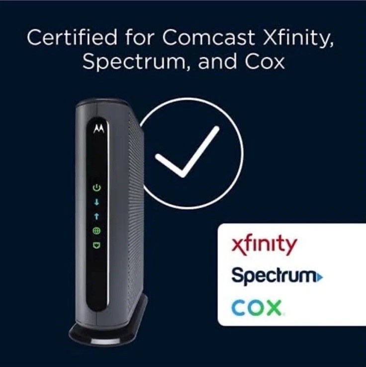 Motorola MB7621 Cable Modem | Approved by Comcast Xfinity, Cox, and Spectrum