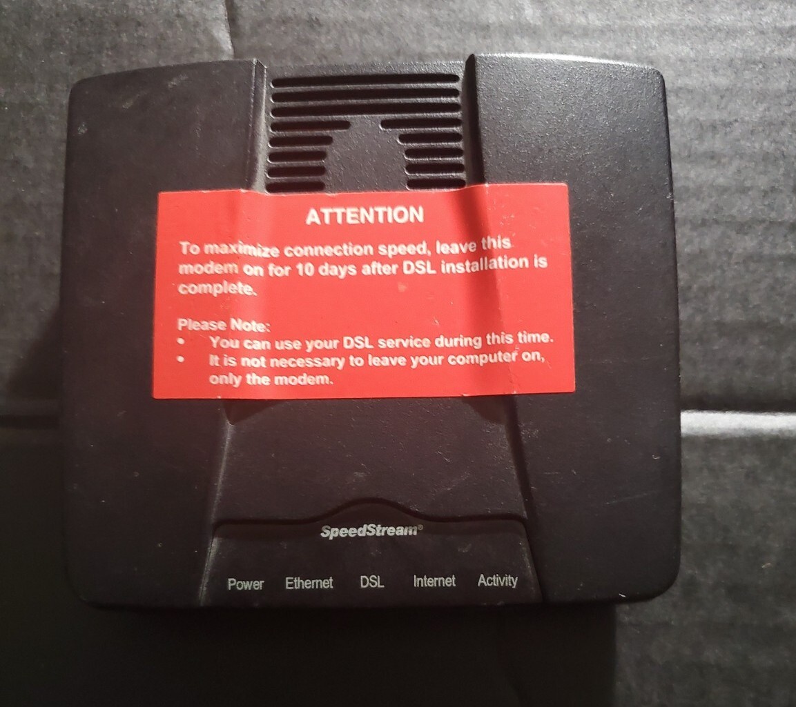 Siemens Speed Stream 4100 Black Ethernet Modem