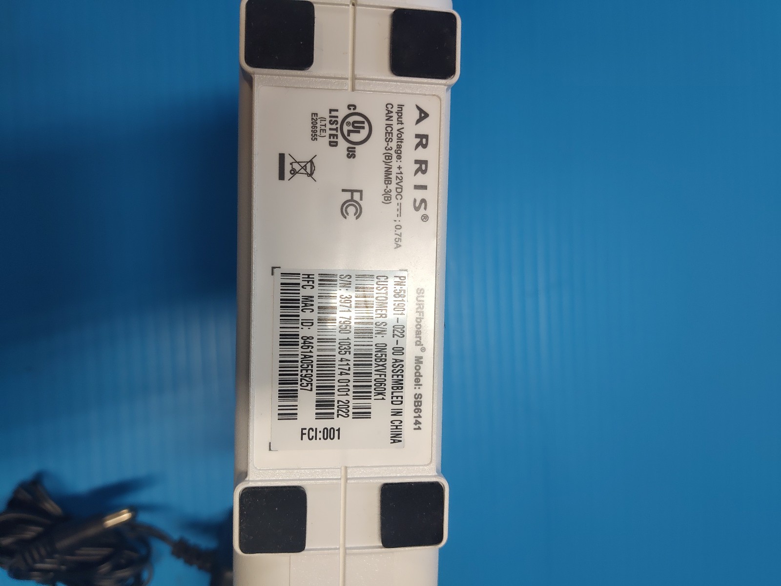 ARRIS SURFboard Docsis 3.0 Gigabit Speed Cable Modem SB6141