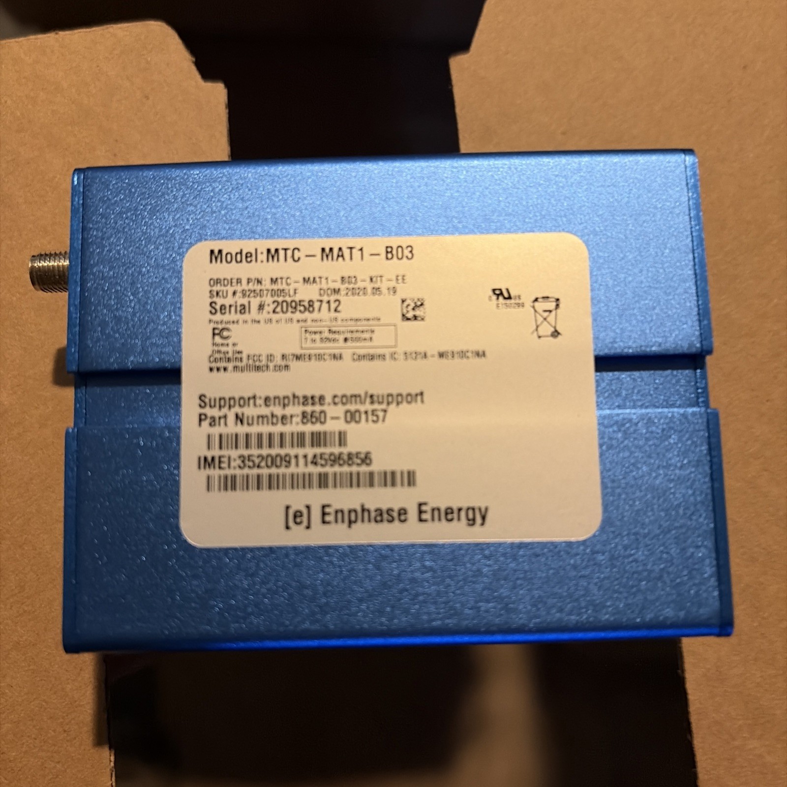 MultiTech MTC-MAT1-B03 MultiConnect Cell – for Enphase New 860-00157