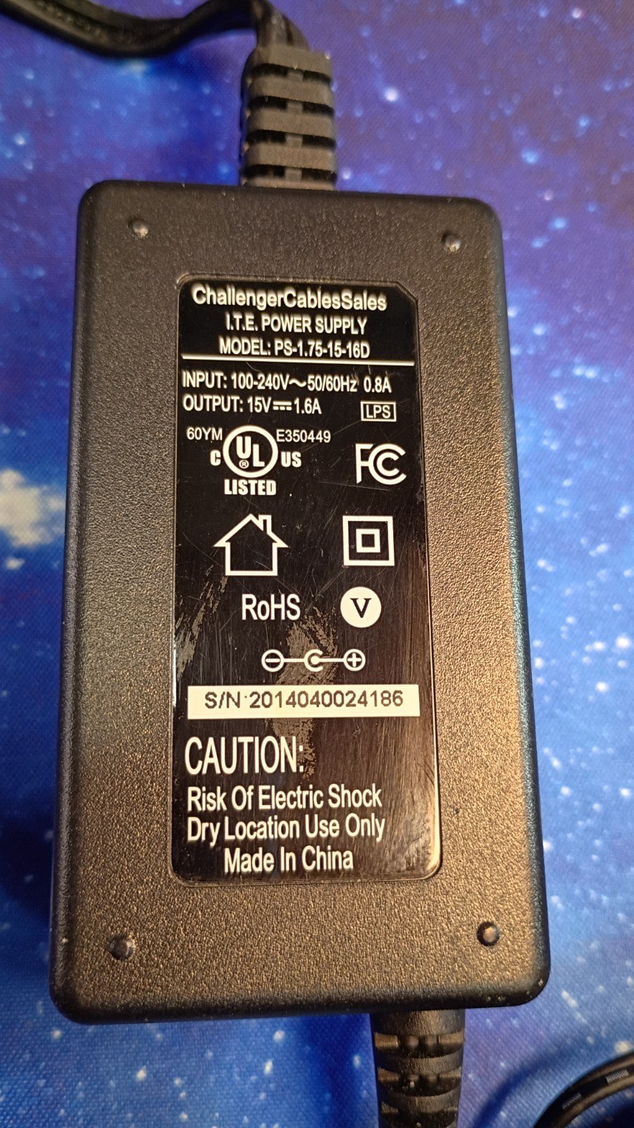 OEM Cisco DPC 3825 3827 3925 DWG8557 cable power plug 15v 1.6A adapter cord