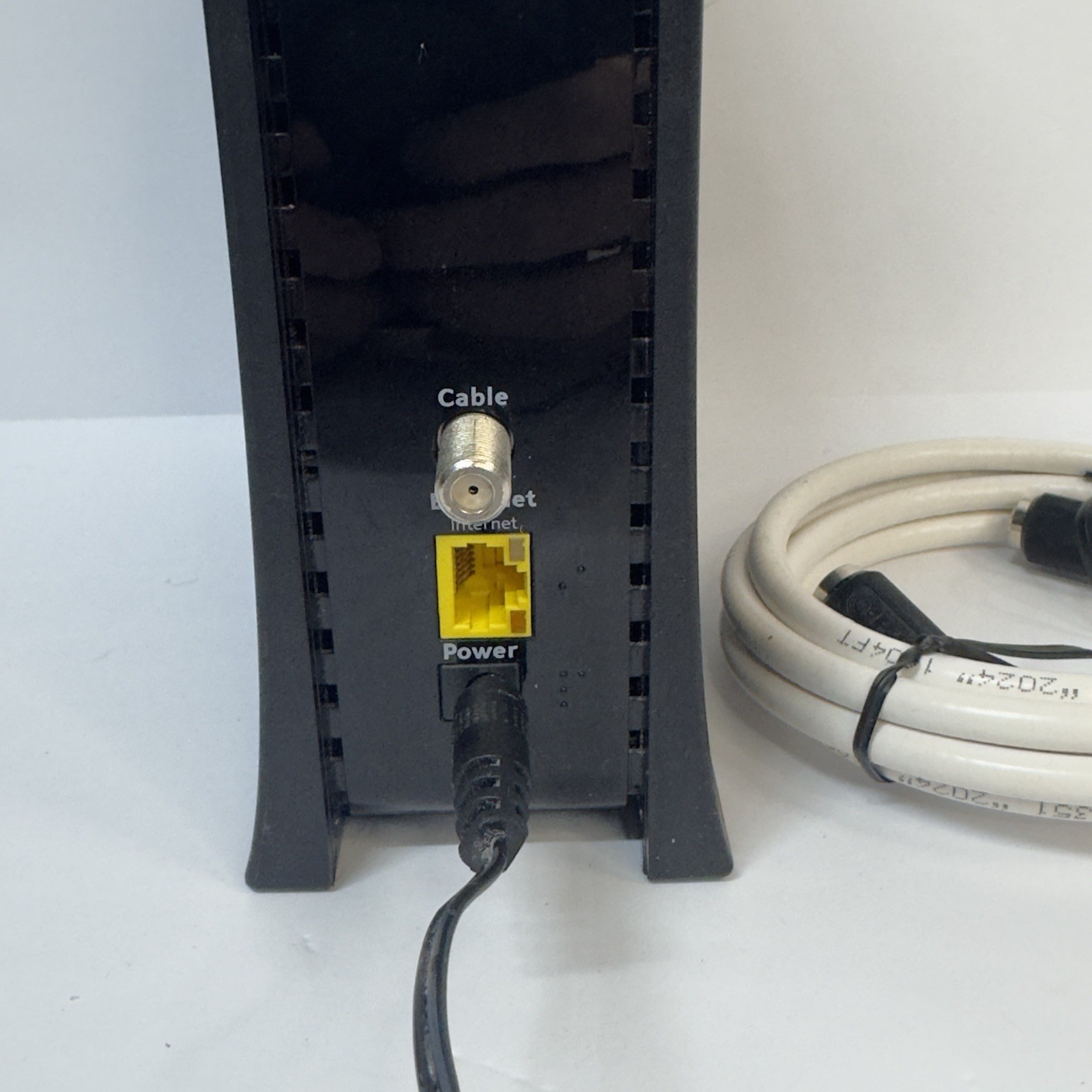 Spectrum Technicolor DOCSIS 3.1 Voice Cable Modem eMTA w/ Cords Adapter Bundle